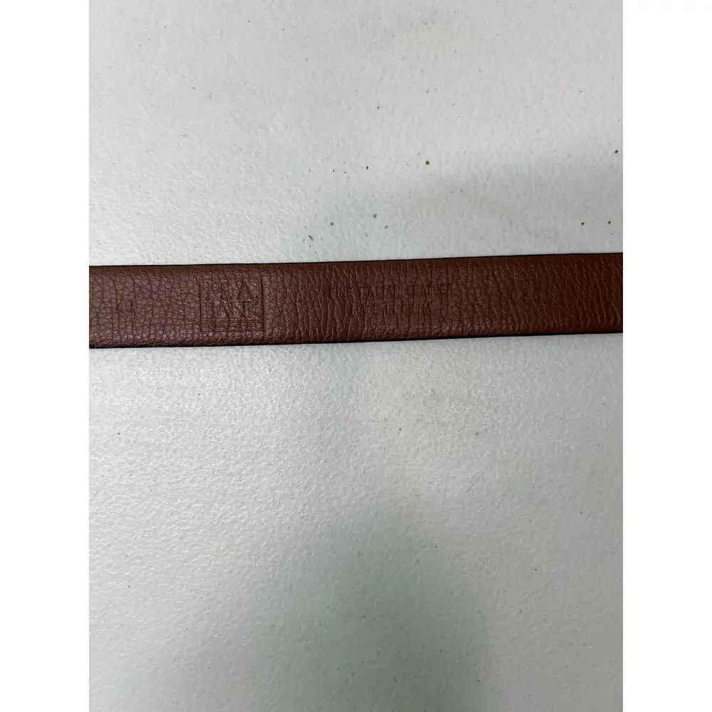 Jos. A. Banks Fine Italian Leather Black Belt with Silver Buckle. Size 40